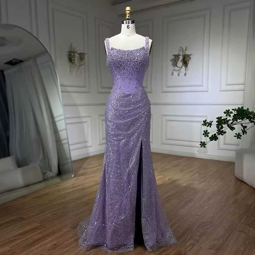 Mermaid Evening Luxury Crystal Dress
