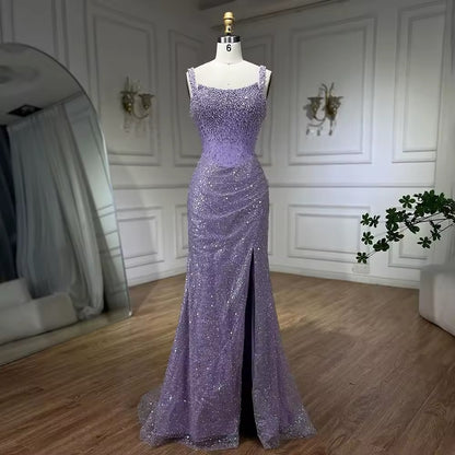 Mermaid Evening Luxury Crystal Dress
