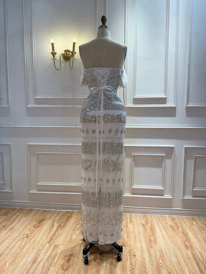 Celestial Silver Crystal Gown
