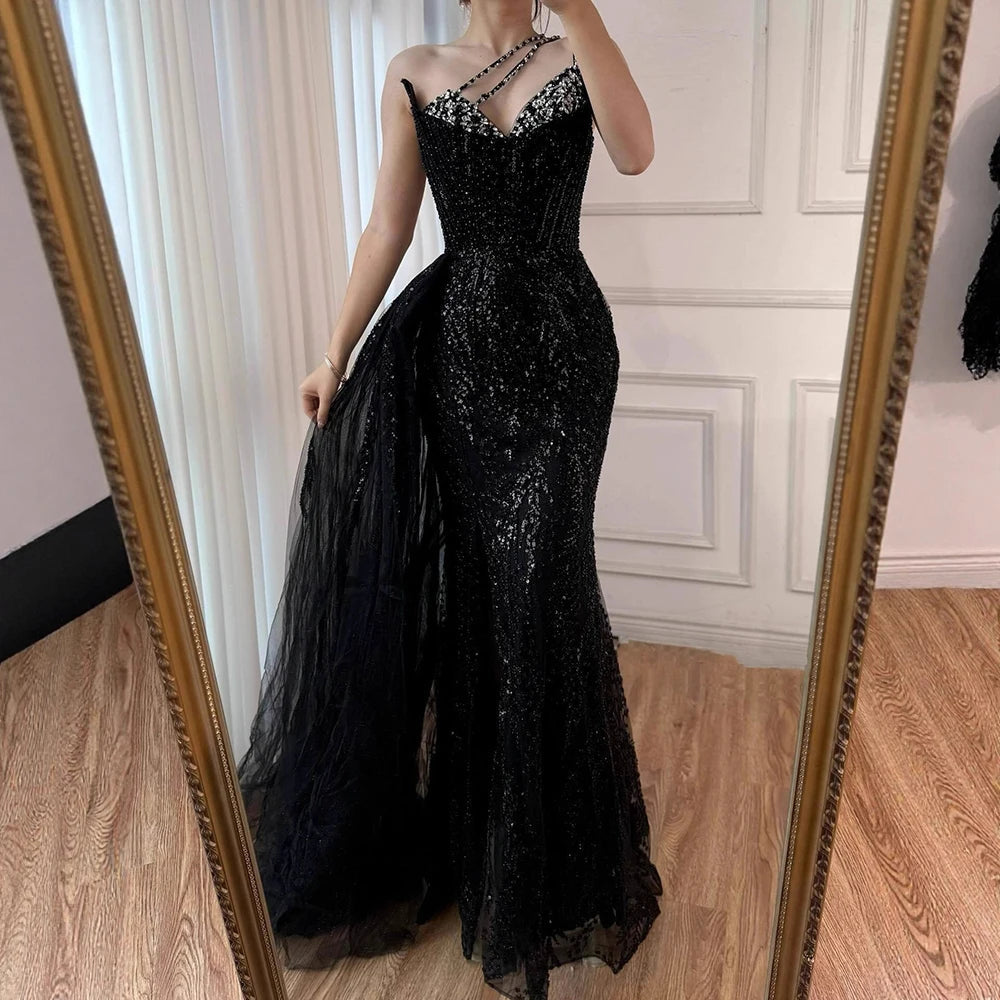 “Eternal Elegance” Luxury Embroidered Crystal Gown