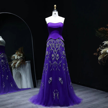 Luxury Corset Gown with Sparkling Crystal Details 2025