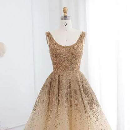 Luxury Crystal Evening Dress