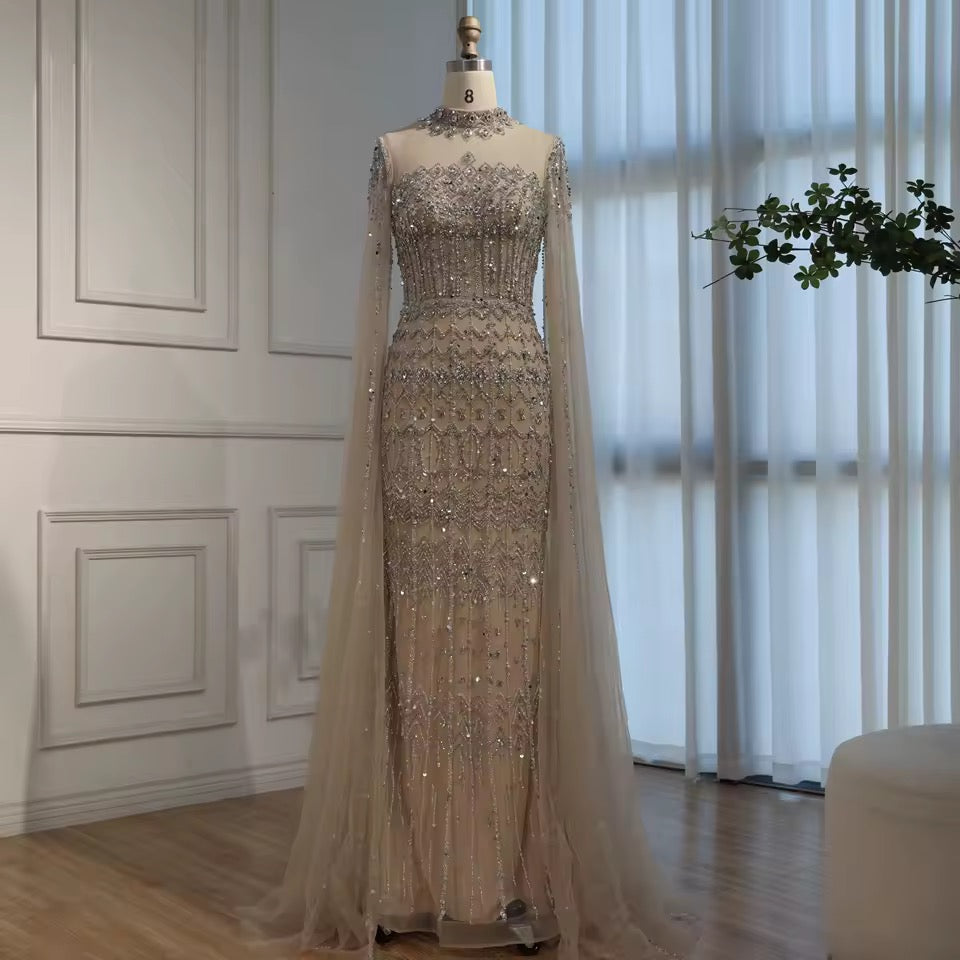 “Regal Majesty” Luxury Embroidered Crystal Dress