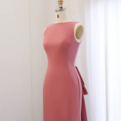 Elegant Fitted Gown with Beaded Butterfly Detail