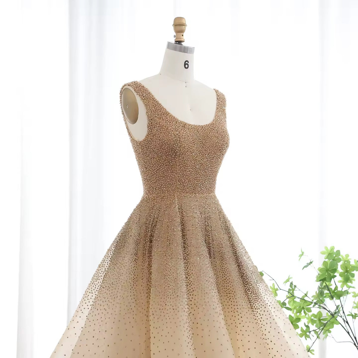 Luxury Crystal Evening Dress