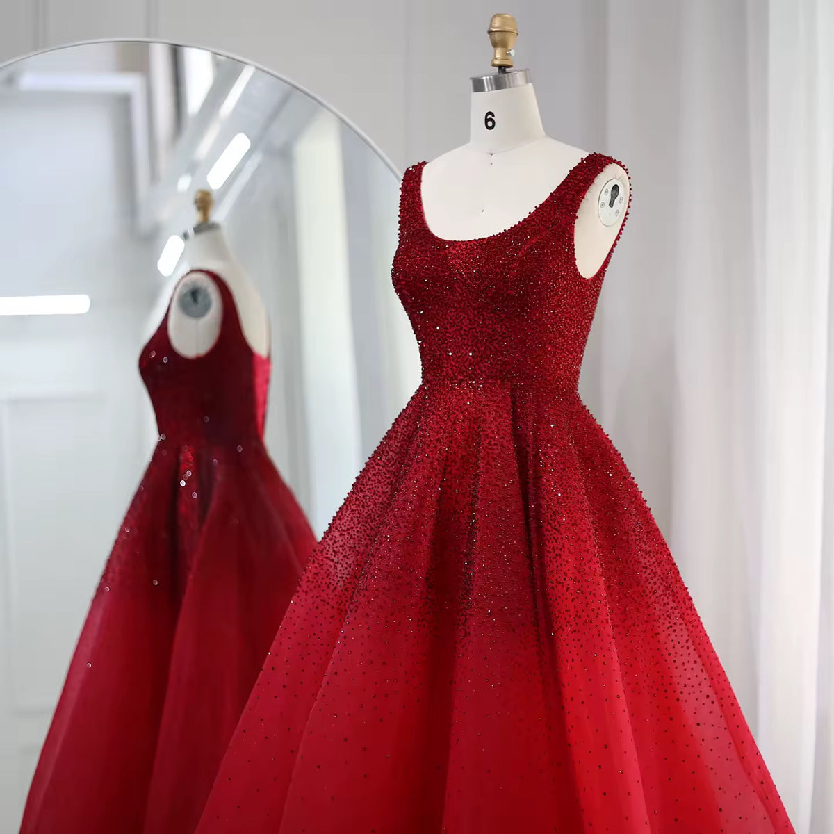 Luxury Crystal Evening Dress