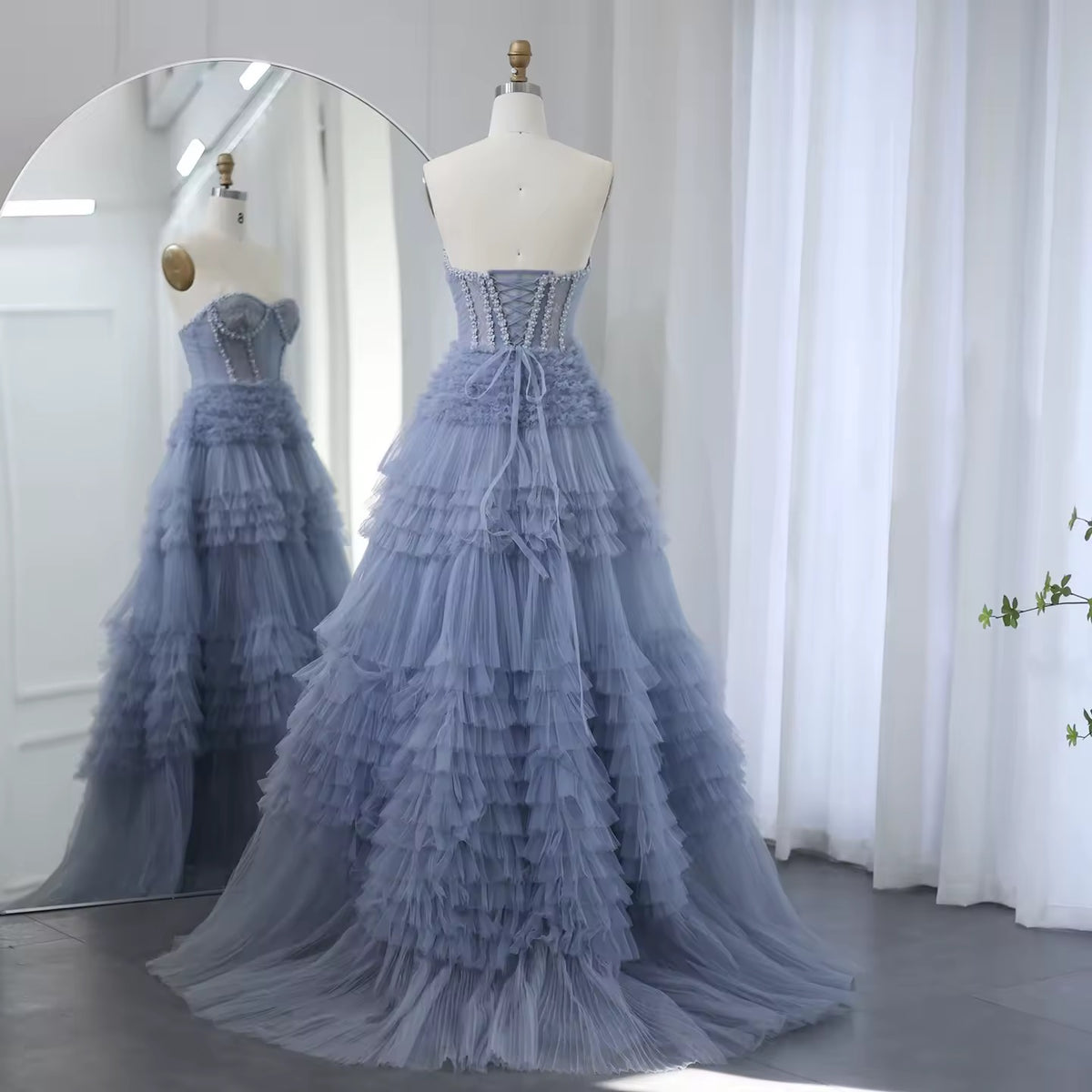 Elegant Ball GownTulle Evening Dress