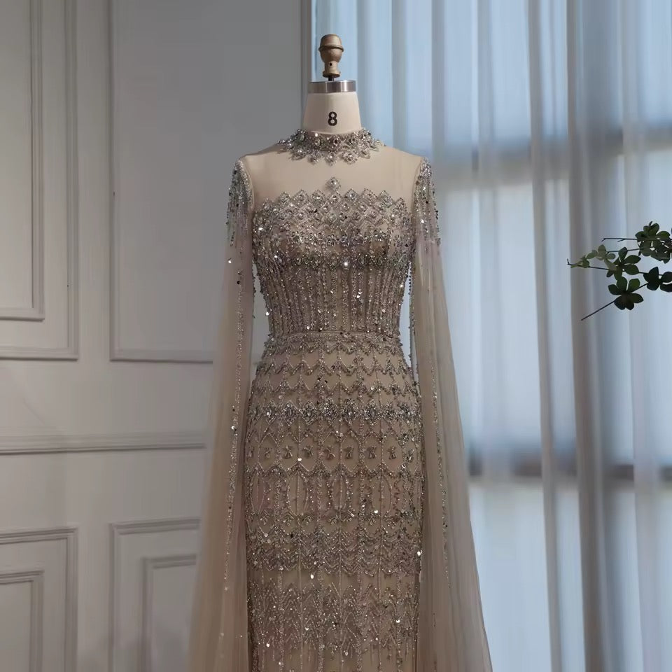 “Regal Majesty” Luxury Embroidered Crystal Dress