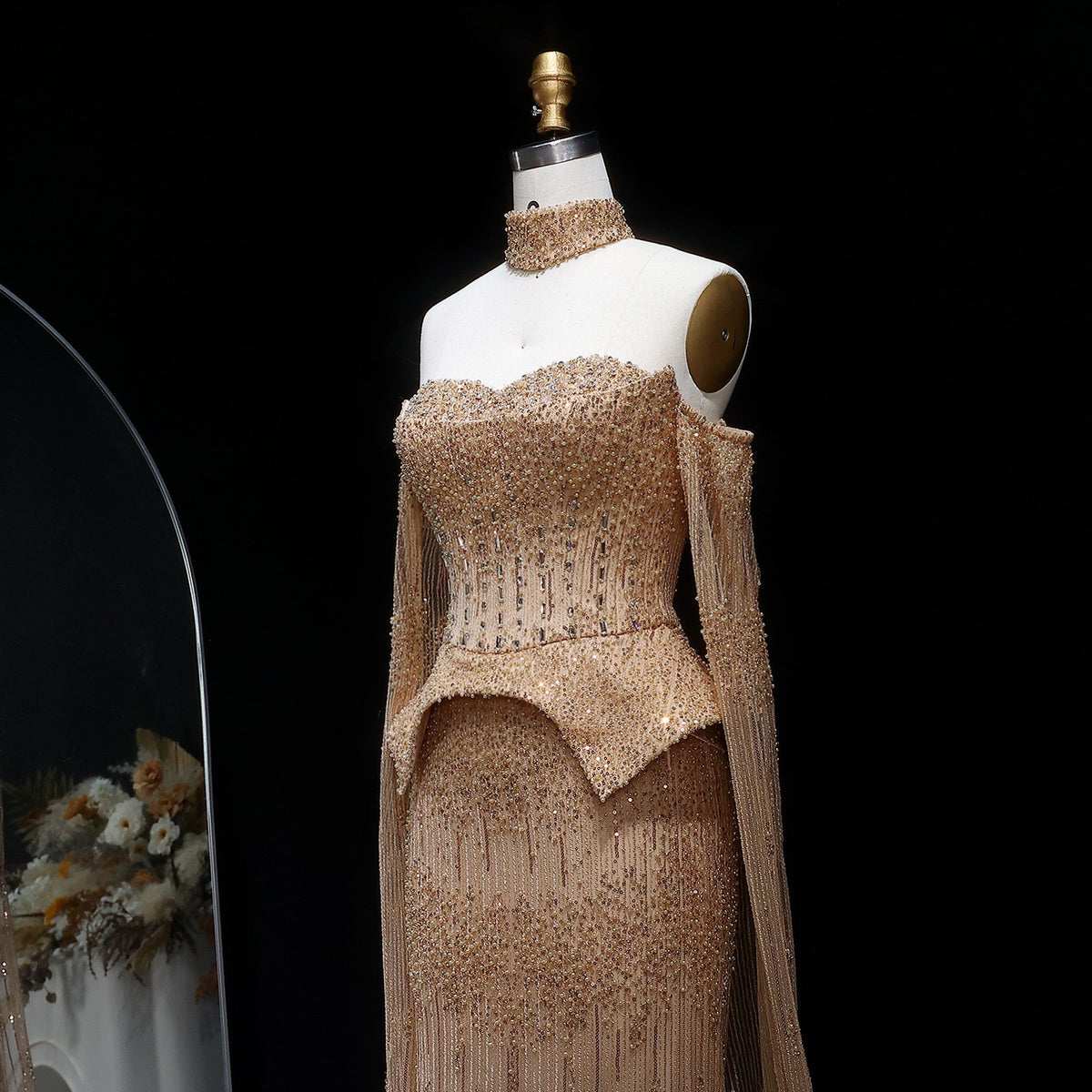 Luxury gold dress