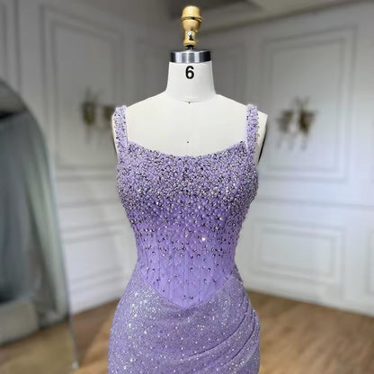 Mermaid Evening Luxury Crystal Dress