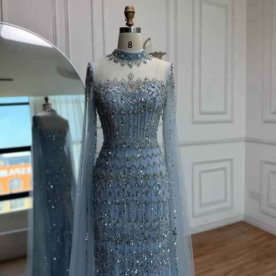 “Regal Majesty” Luxury Embroidered Crystal Dress